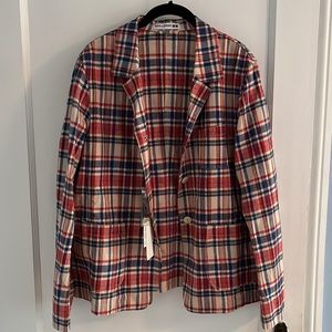 Uniqlo x Ines de La Fresange adorable plaid jacket